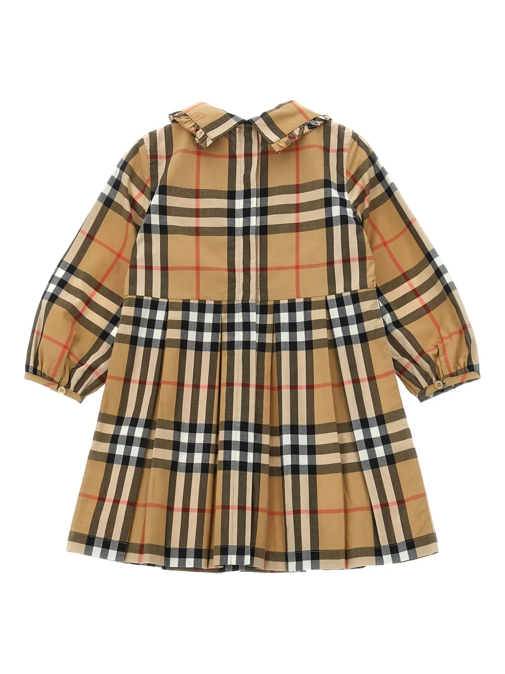 Burberry Kids Jurk met Vintage Check - Beige