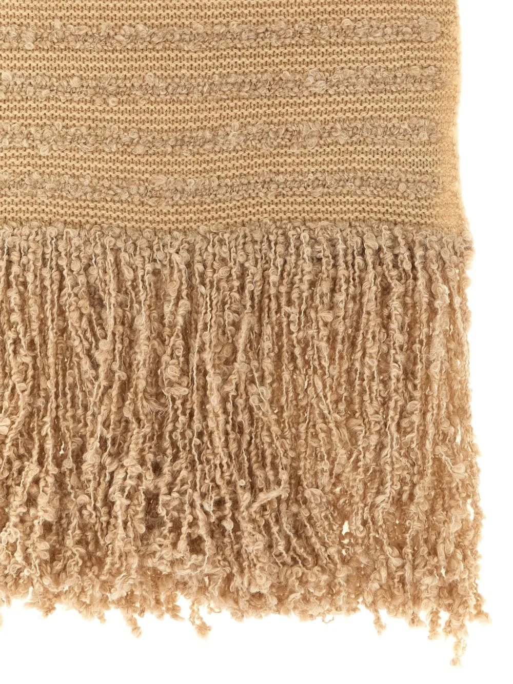 Fabiana Filippi bouclé fringed scarf - Beige