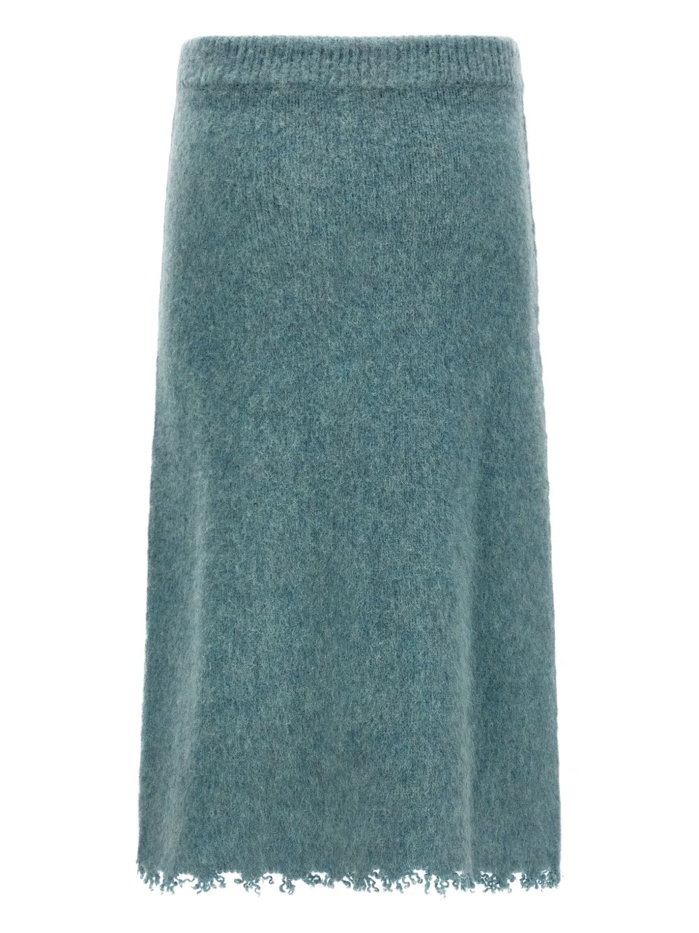 Jil Sander Gebreide midi-rok met elastische taille Blauw