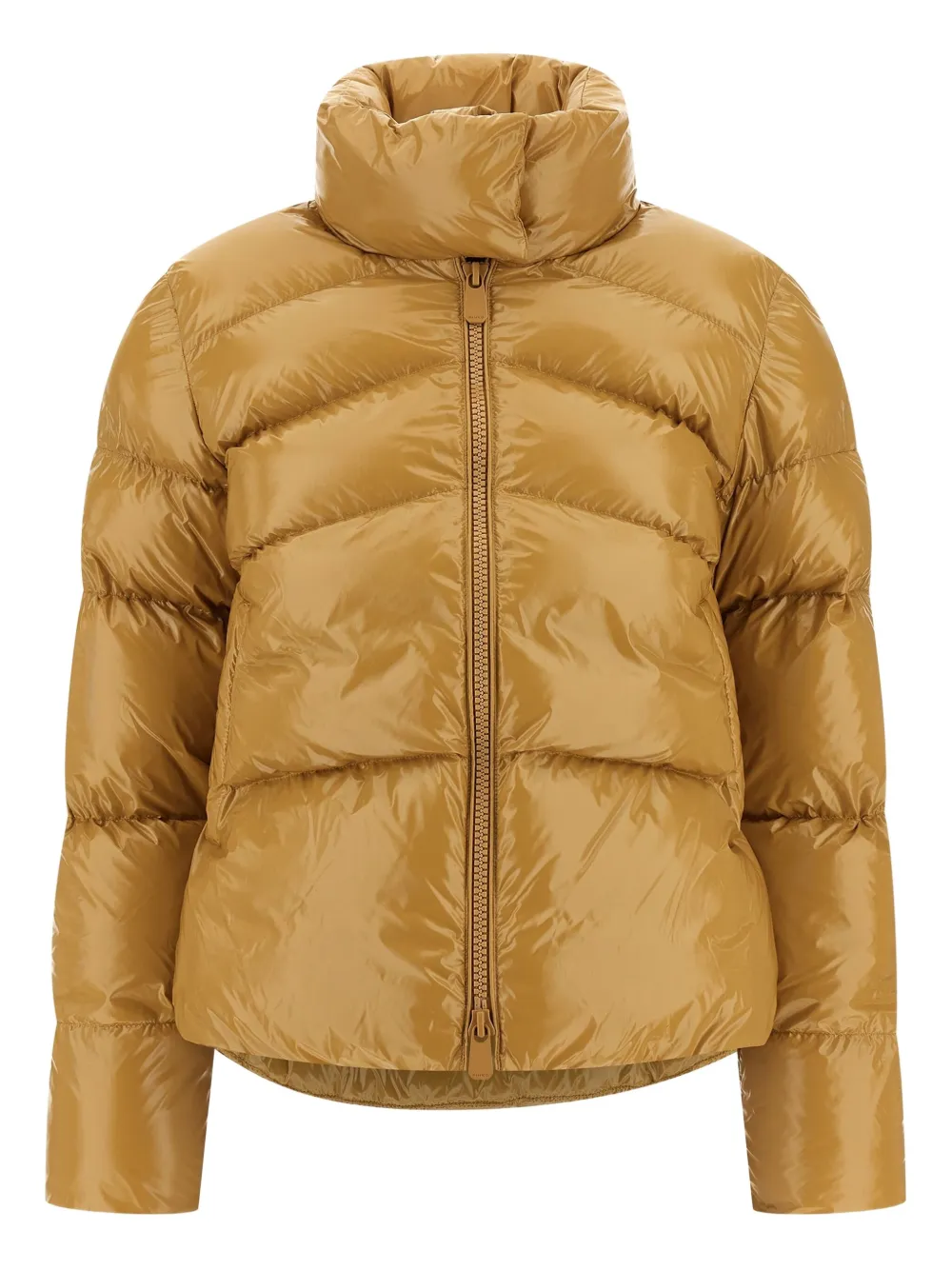 PINKO Microco donsjack met hoge hals Geel