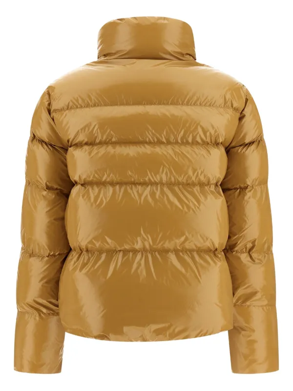 PINKO Mirco high-neck Puffer Jacket Yellow FARFETCH IN