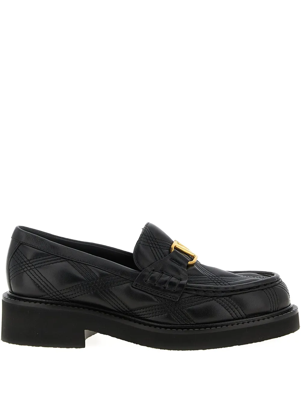 Valentino Garavani VLogo Signature quilted loafers Black