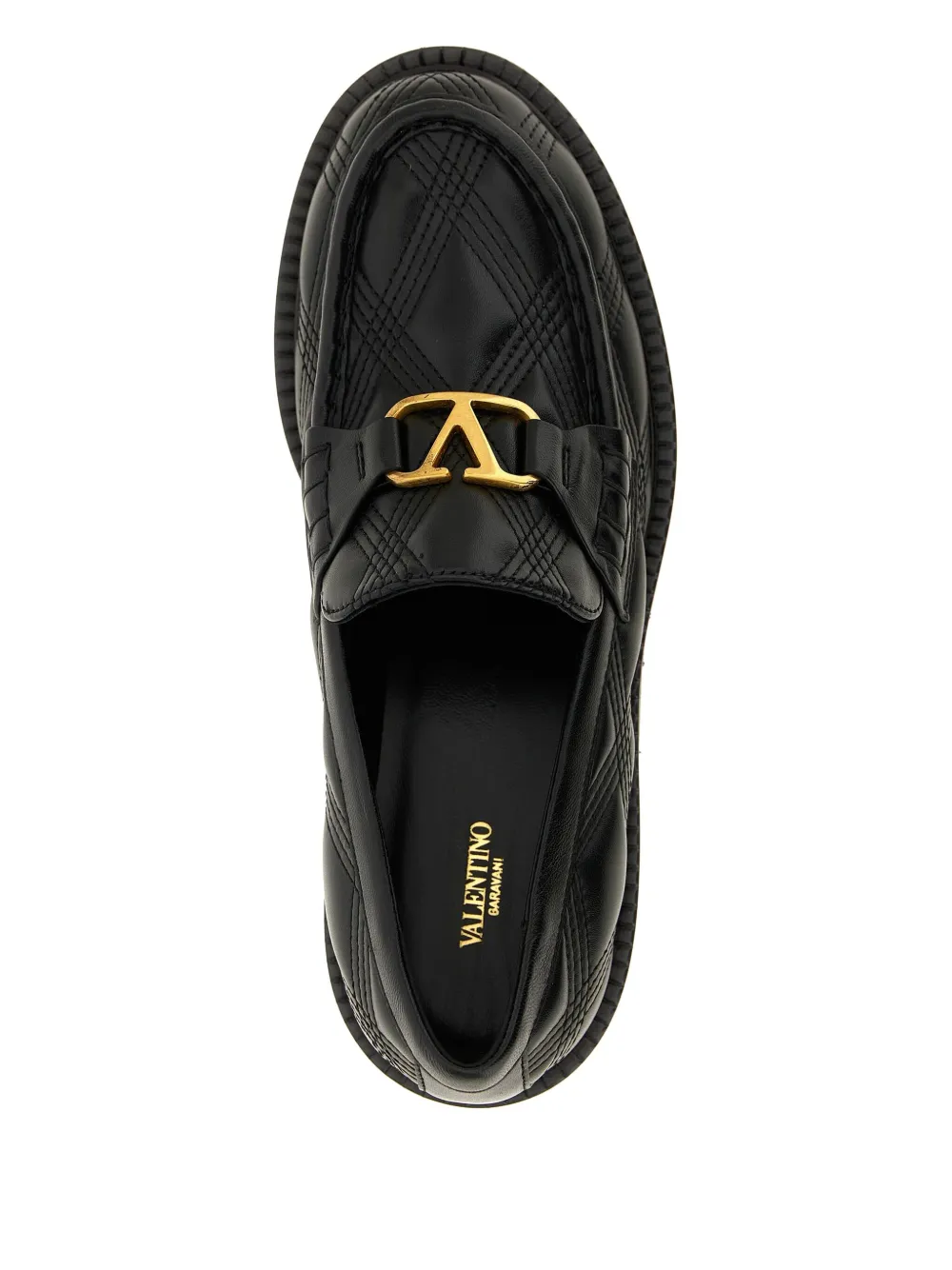 Valentino Garavani VLogo Signature quilted loafers Black