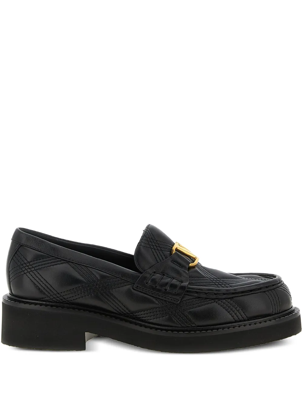 Valentino Garavani VLogo Signature quilted loafers Black