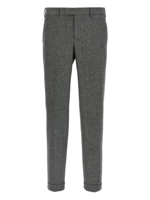 PT Torino herringbone cuffed trousers