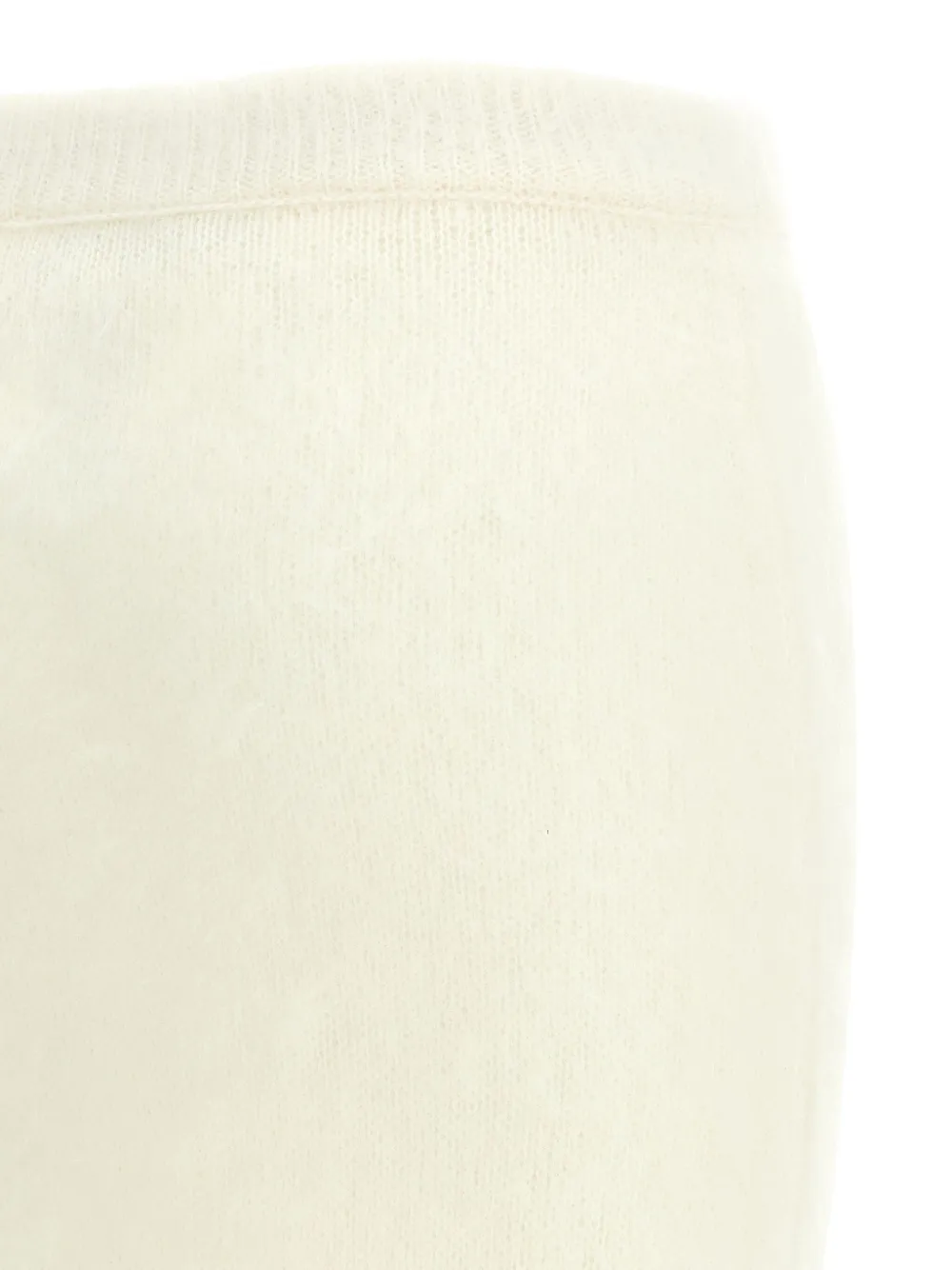 Alessandra Rich Carded mohair-blend midi skirt - Beige