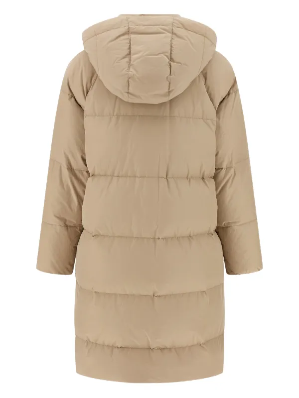 Brunello Cucinelli Quilted Hooded Down Coat Neutrals FARFETCH JO - Main Image