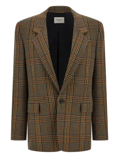 Saint Laurent Prince of Wales check blazer