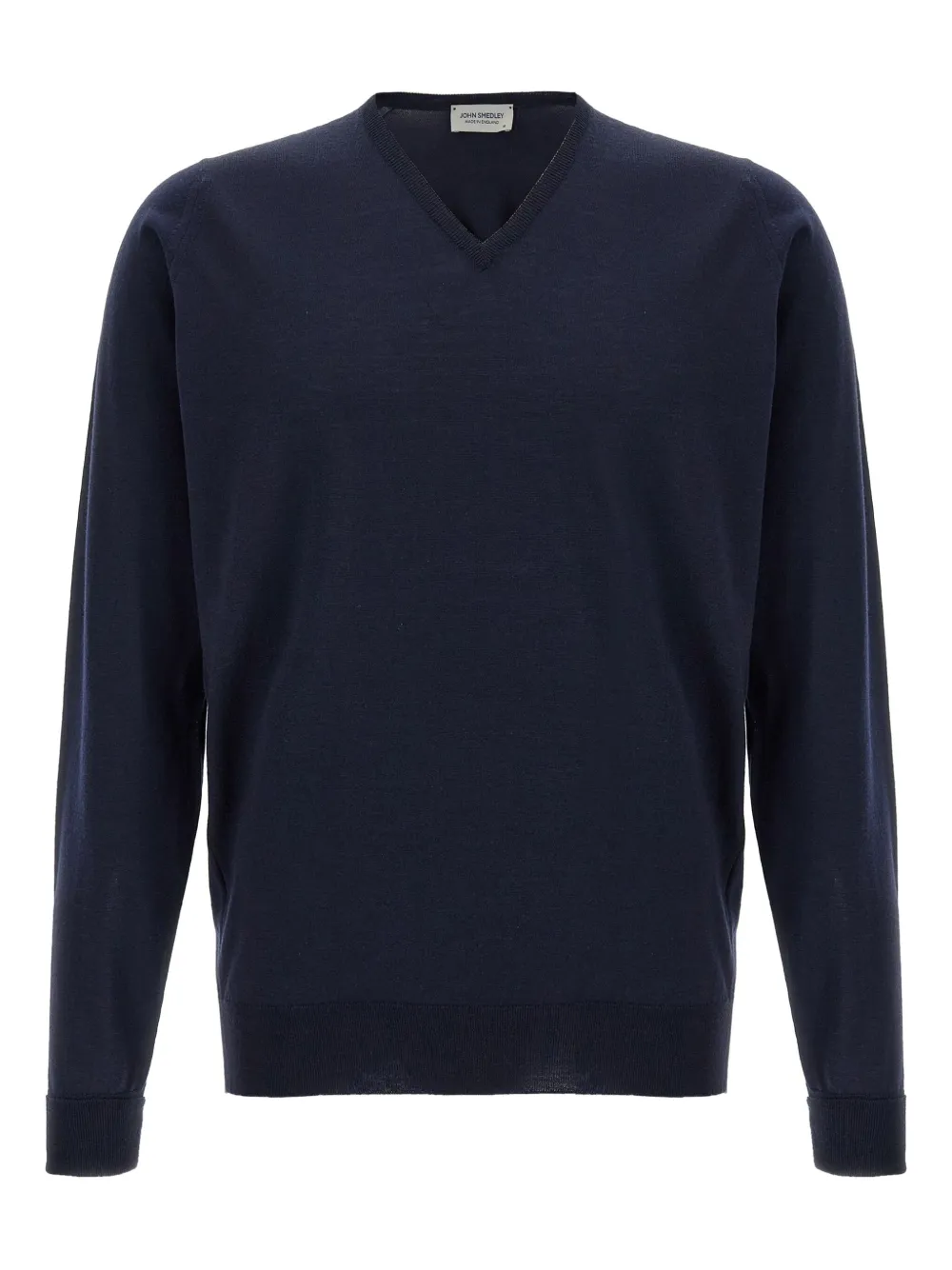 John Smedley Trui met V-hals Blauw