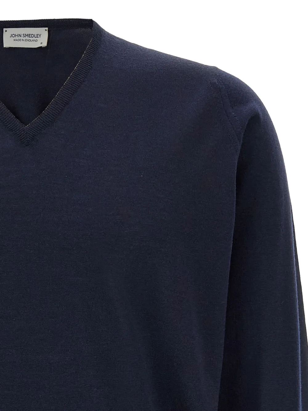 John Smedley Trui met V-hals Blauw