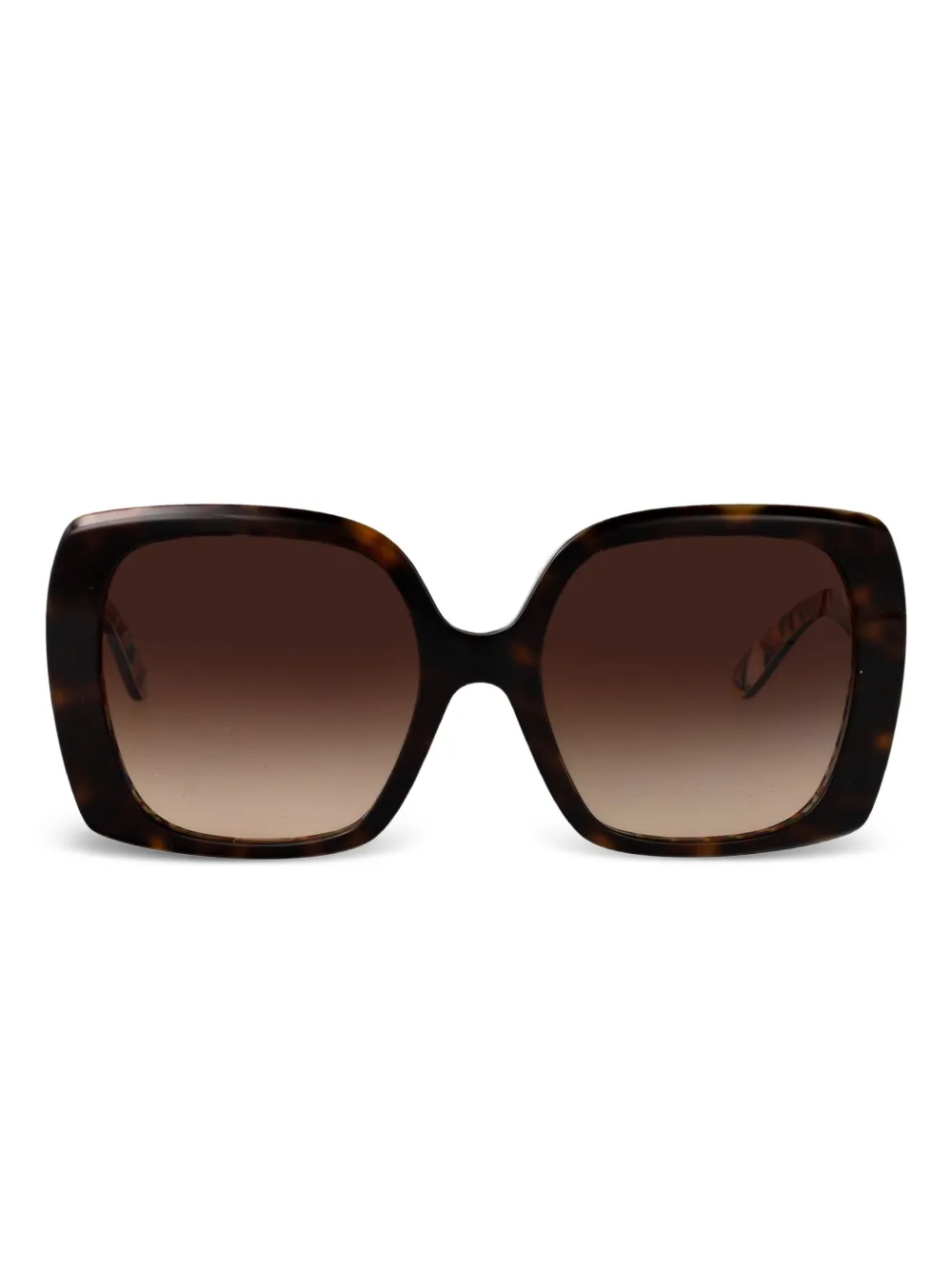 Dolce & Gabbana Eyewear oversized-frame sunglasses - Marrone