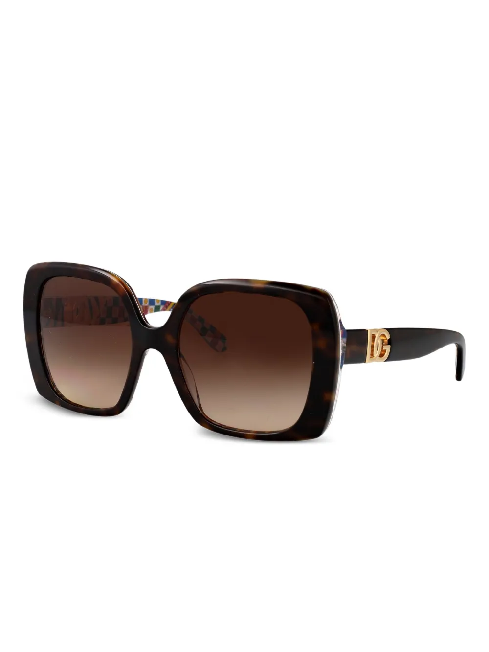 Dolce & Gabbana Eyewear oversized-frame sunglasses - Bruin