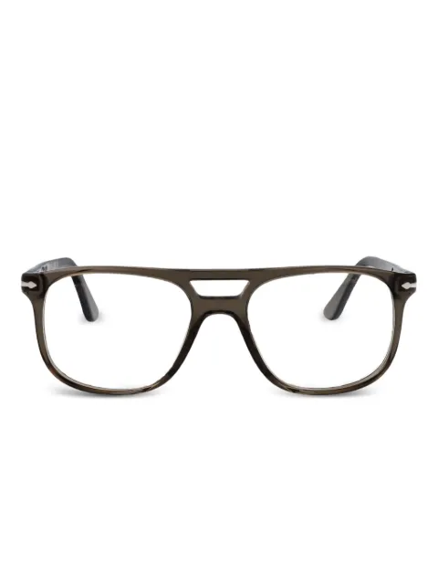 Persol rectangle double-bridge glasses