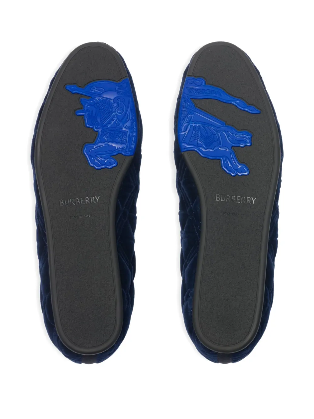 Burberry Estate quilted crest loafers Blue