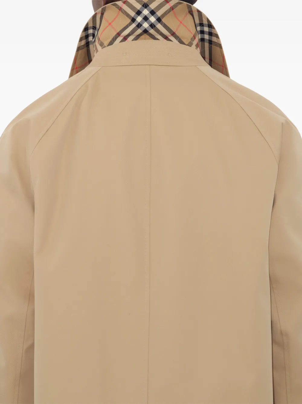 Burberry Camden Heritage Single-breasted Car Coat In Neutral