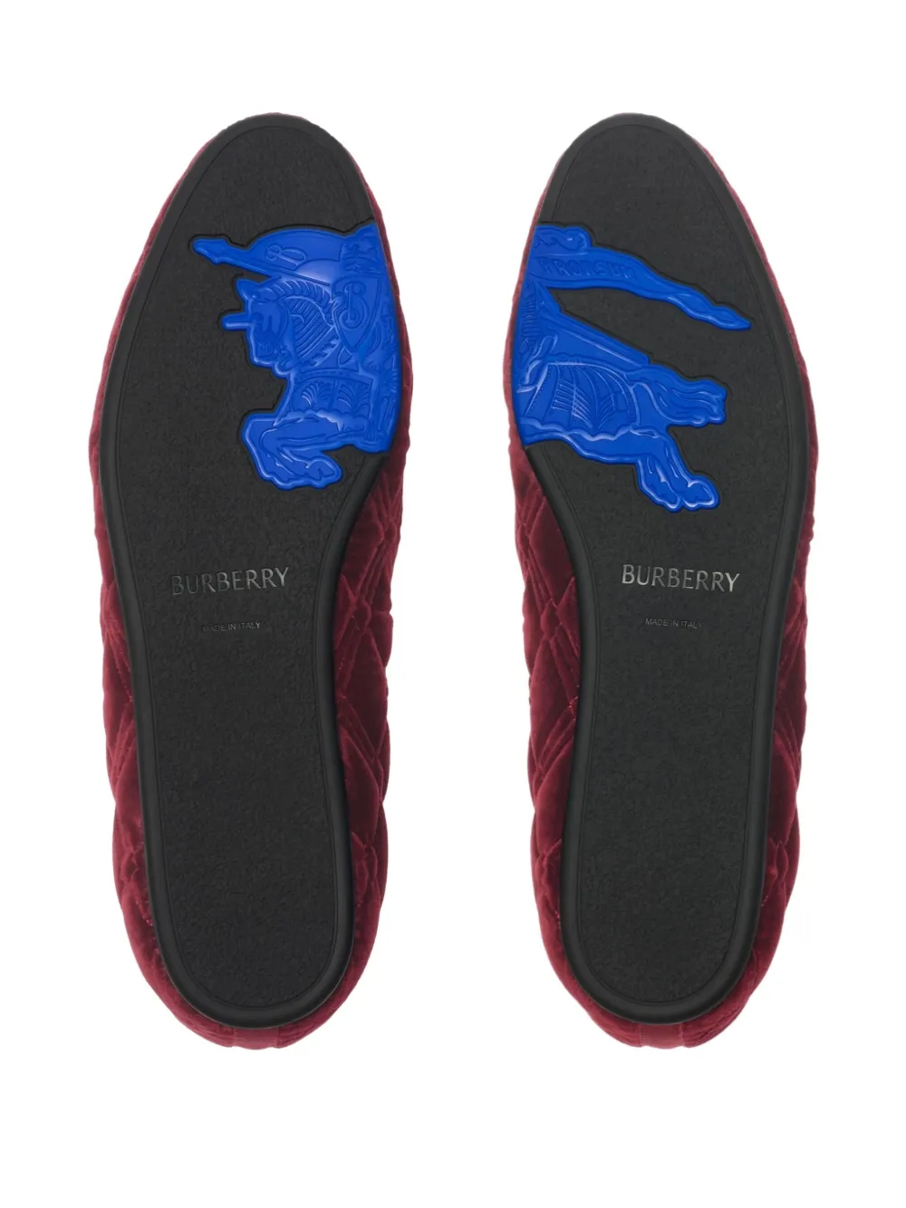 Burberry Estate gewatteerde loafers Rood