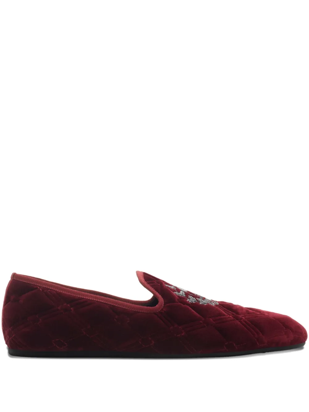 Burberry Estate gewatteerde loafers Rood