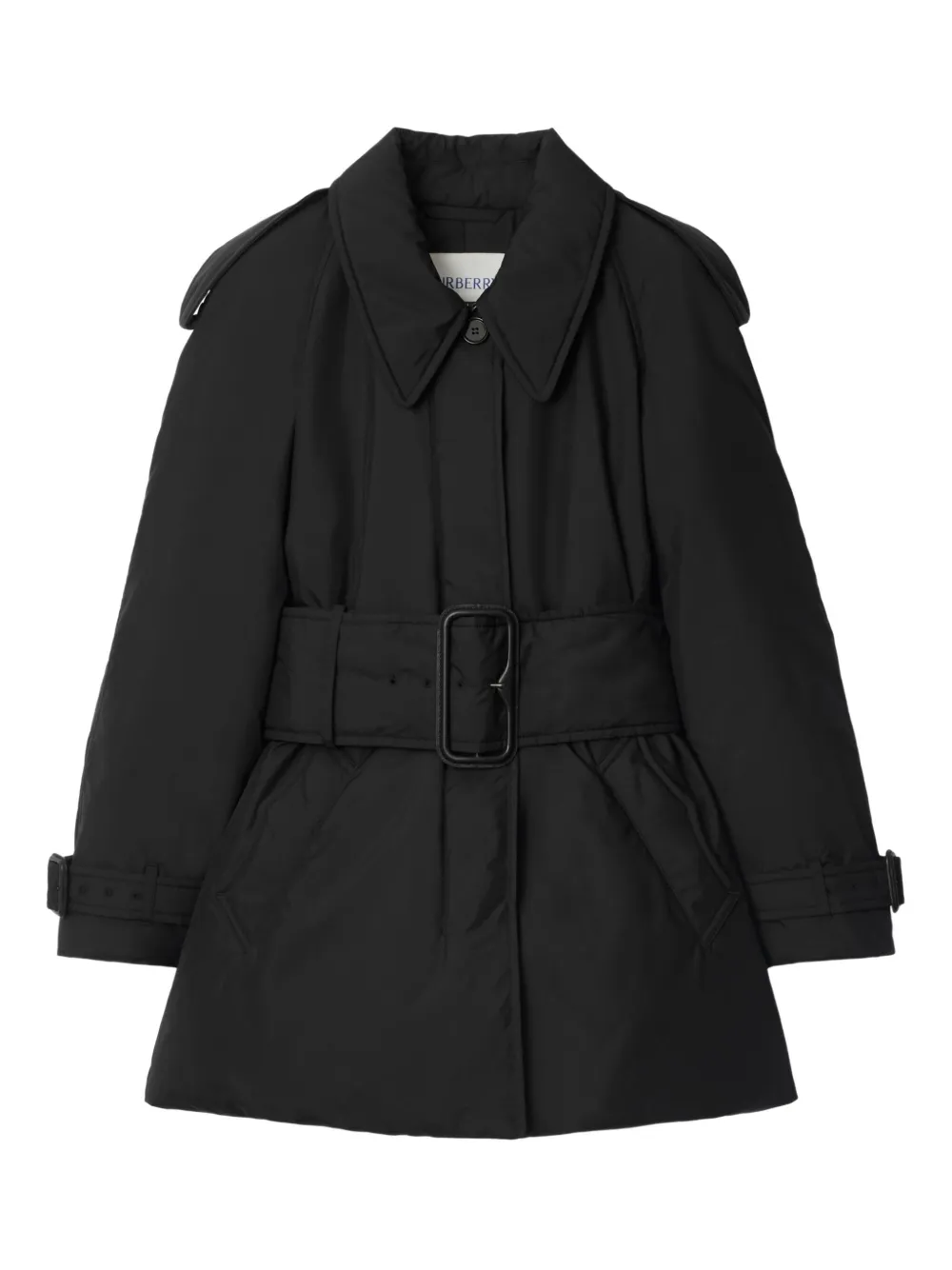 Burberry Berryhill Belted Coat In Black