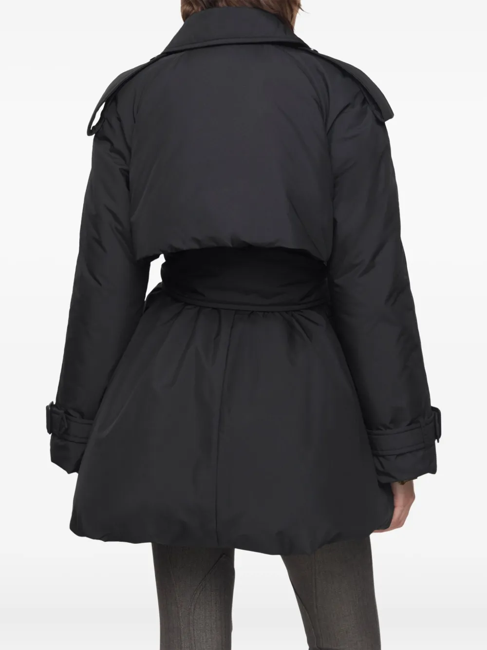 Burberry Berryhill Belted Coat In Black