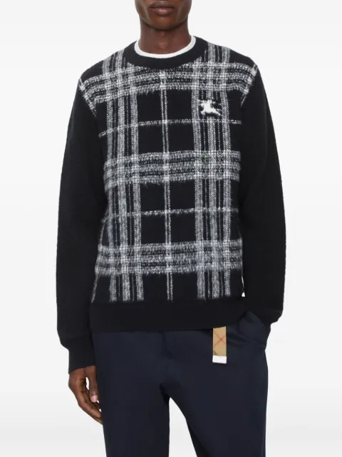 Burberry jacquard-check wool sweater