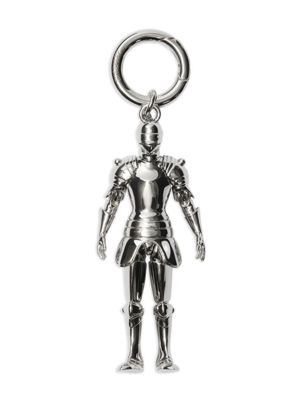 Burberry equestrian-knight keyring – Silver