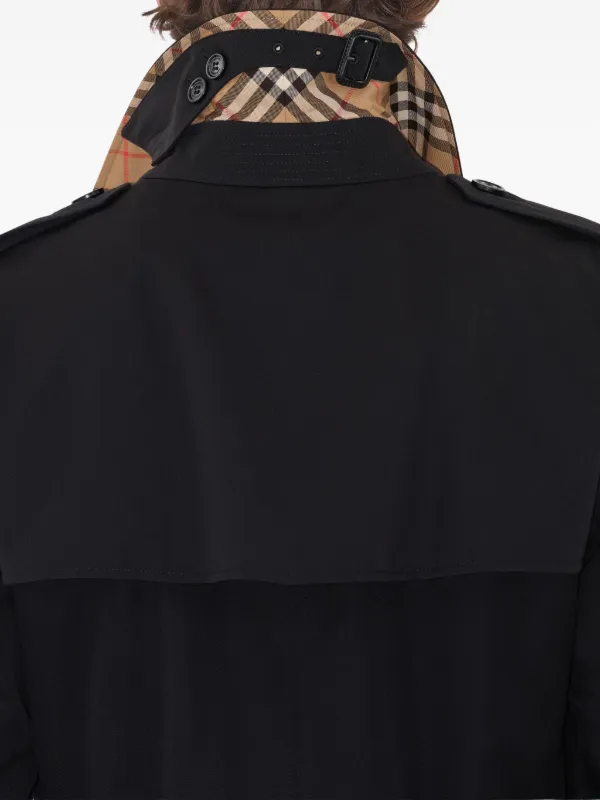 Burberry ダブルブレスト トレンチコート | ブラック | FARFETCH JP