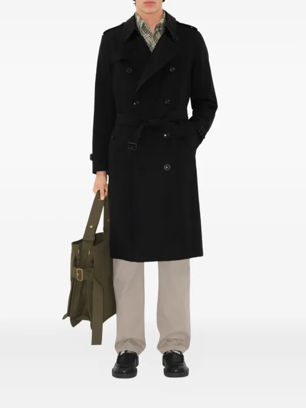 BURBERRYトレンチコート ダブルブレスト Burberry ダブルブレスト トレンチコート | ブラック | FARFETCH JP