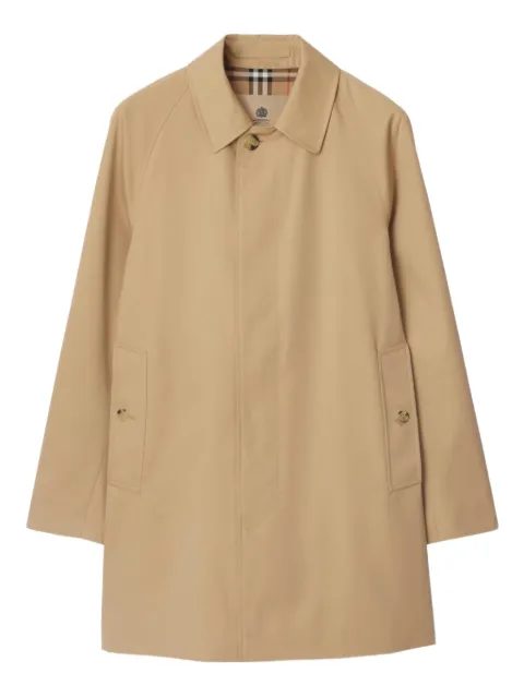 Burberry raglan-sleeve button trench coat