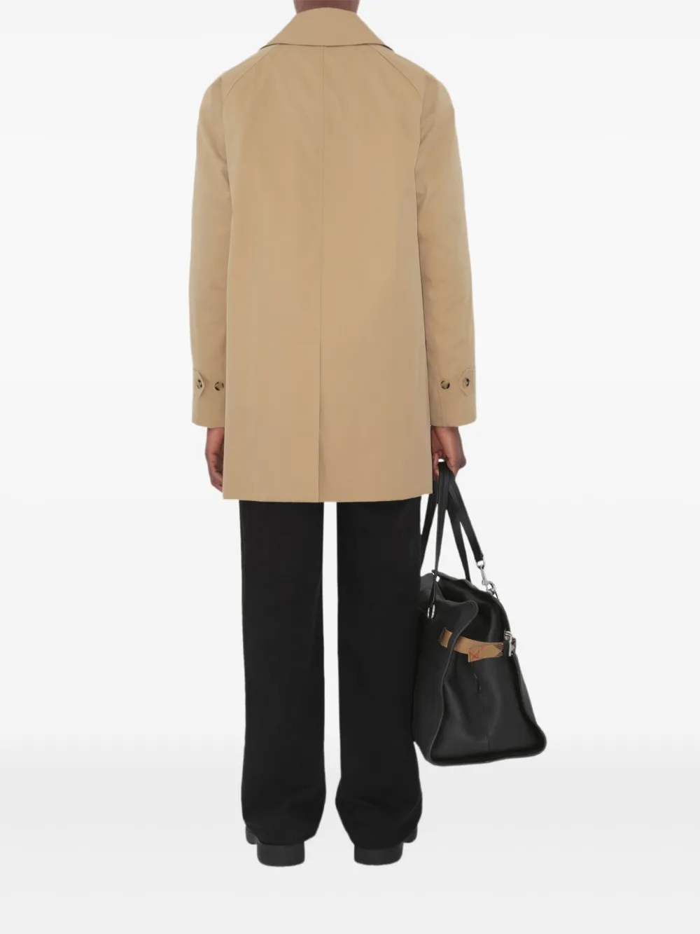 Burberry Katoenen trenchcoat met raglan mouwen Beige