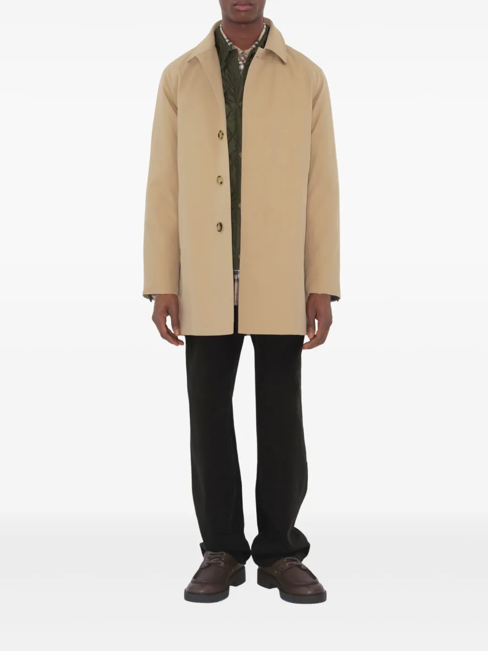 Burberry raglan-sleeve button trench coat | Trench Coats  | Image 2