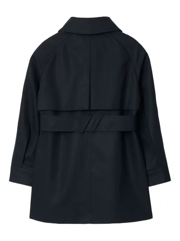 Burberry Kids フーデッド トレンチコート | ブラック | FARFETCH JP