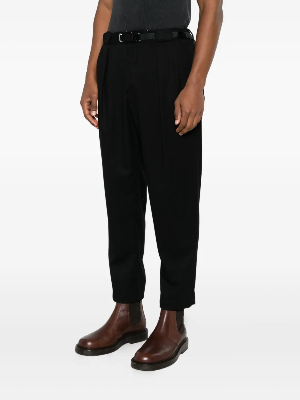White Sand Broek met gesp Zwart