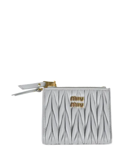 Miu Miu matelasse zip-around wallet