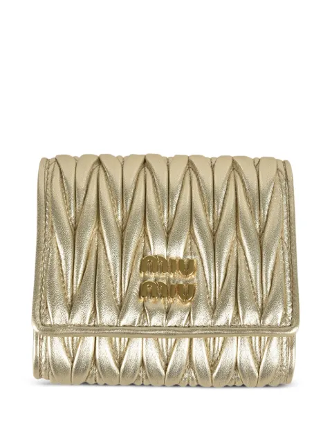 Miu Miu matelasse-effect wallet
