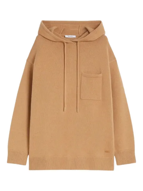 Max Mara suéter con capucha y bolsillo