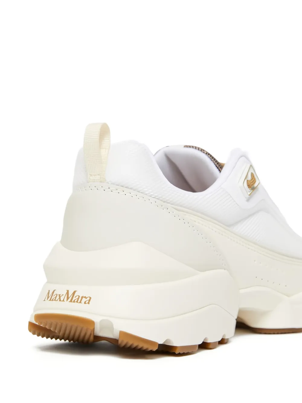 Max Mara Sneakers met chunky zool en mesh vlakken Wit