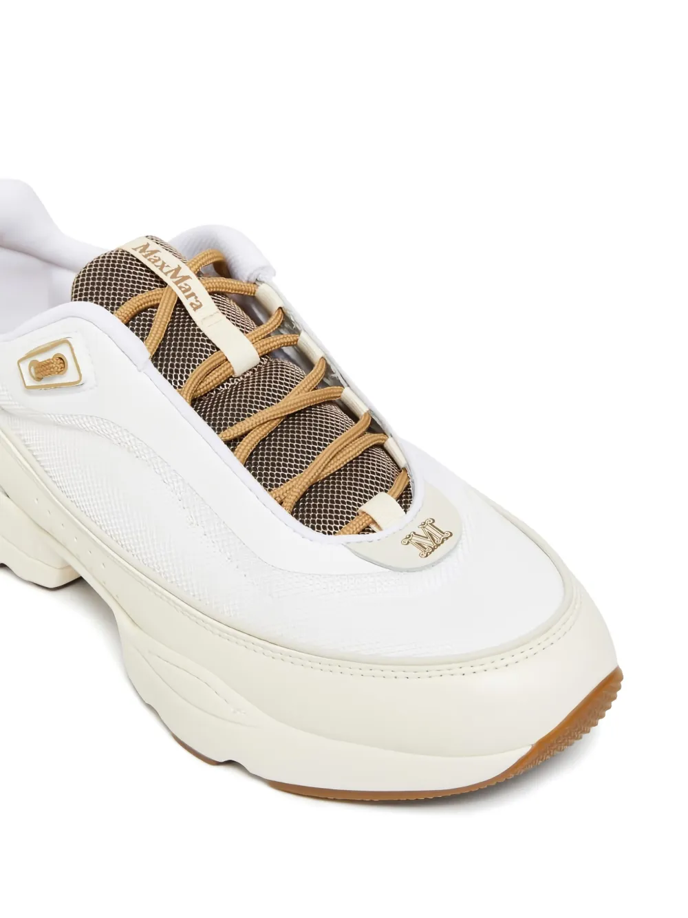 Max Mara Sneakers met chunky zool en mesh vlakken Wit
