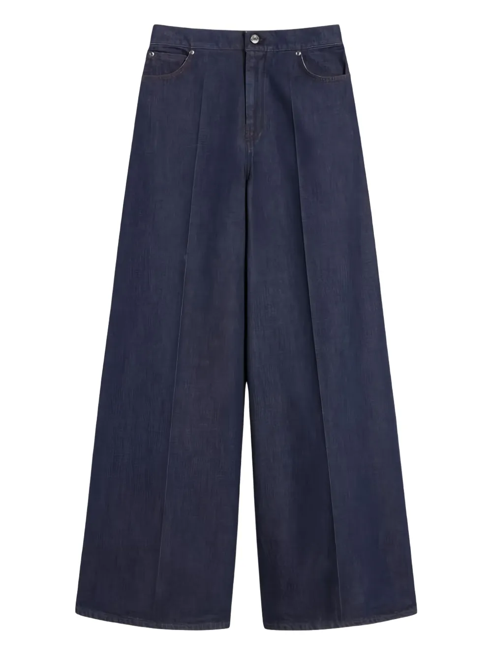 Max Mara topstitching pleated-front denim jeans | blå | Image 1