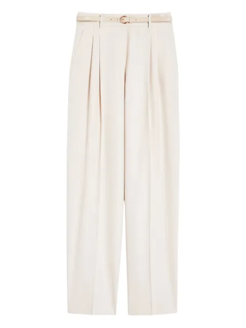 Max Mara pleated-front belted trousers