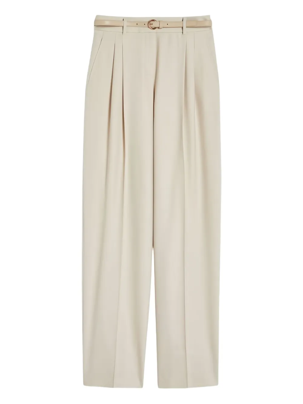 Max Mara ベルテッド パンツ - ニュートラル Max Mara ベルテッド パンツ - ニュートラル