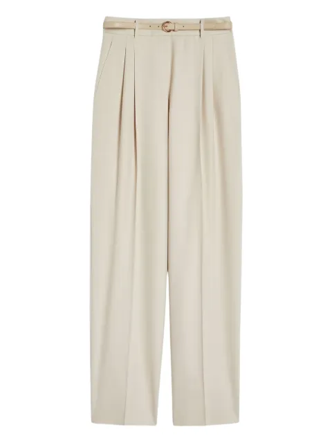 Max Mara pleated-front belted trousers