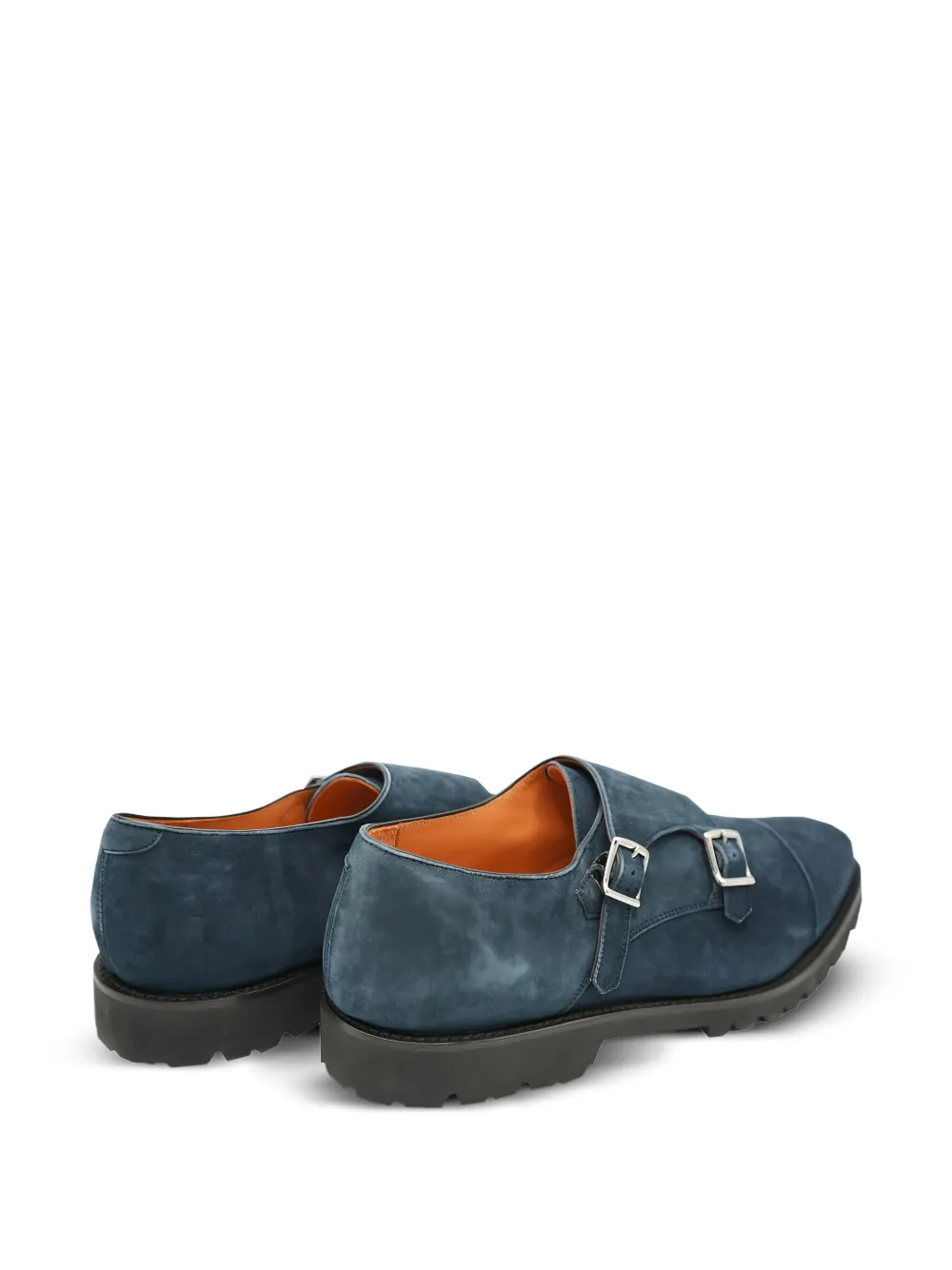 Andrea Ventura Suède gespschoenen Blauw