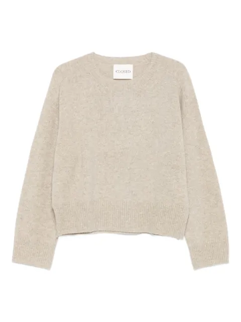 Closed crew-neck wool sweater