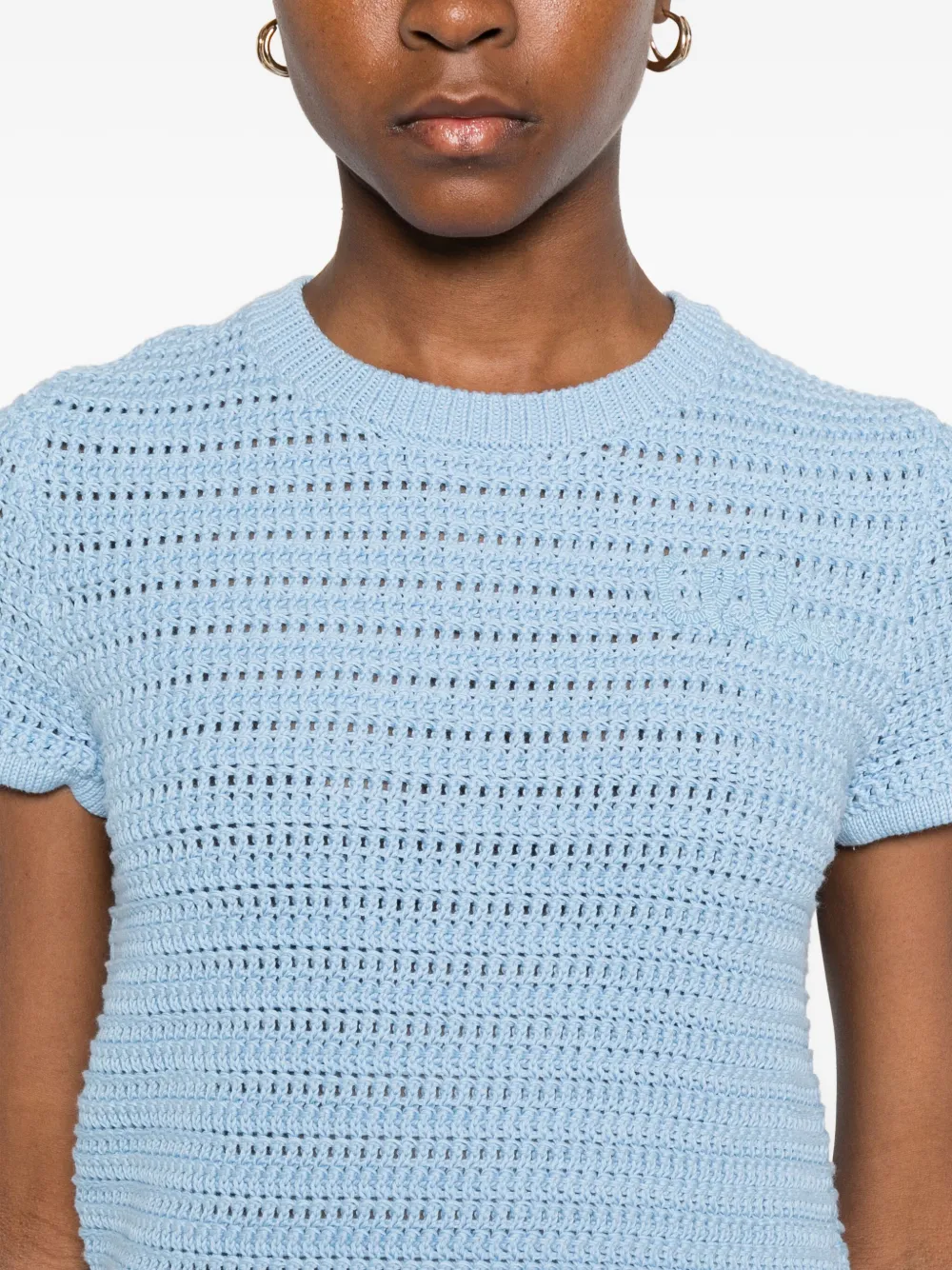 Chloé Gehaakt T-shirt Blauw