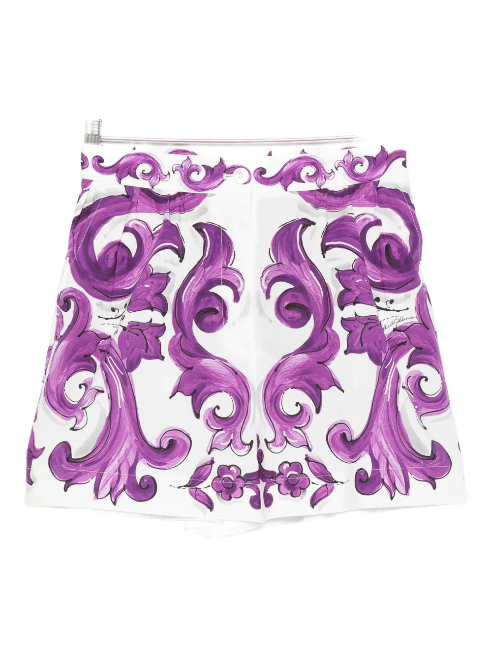 Dolce & Gabbana Cotton Shorts In Purple