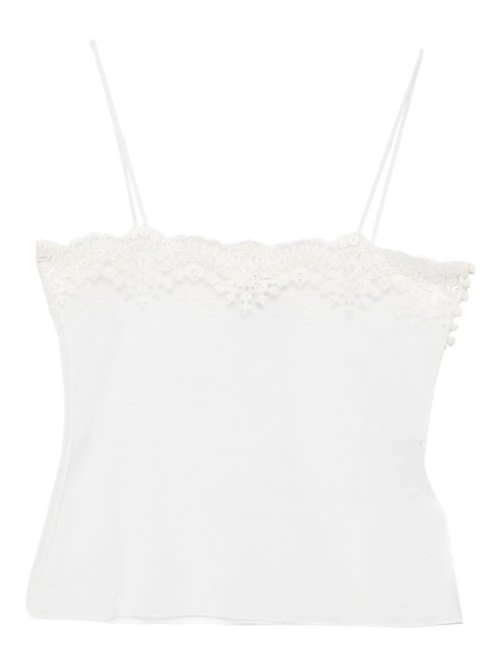 Майка с кружевной отделкой от Chloé