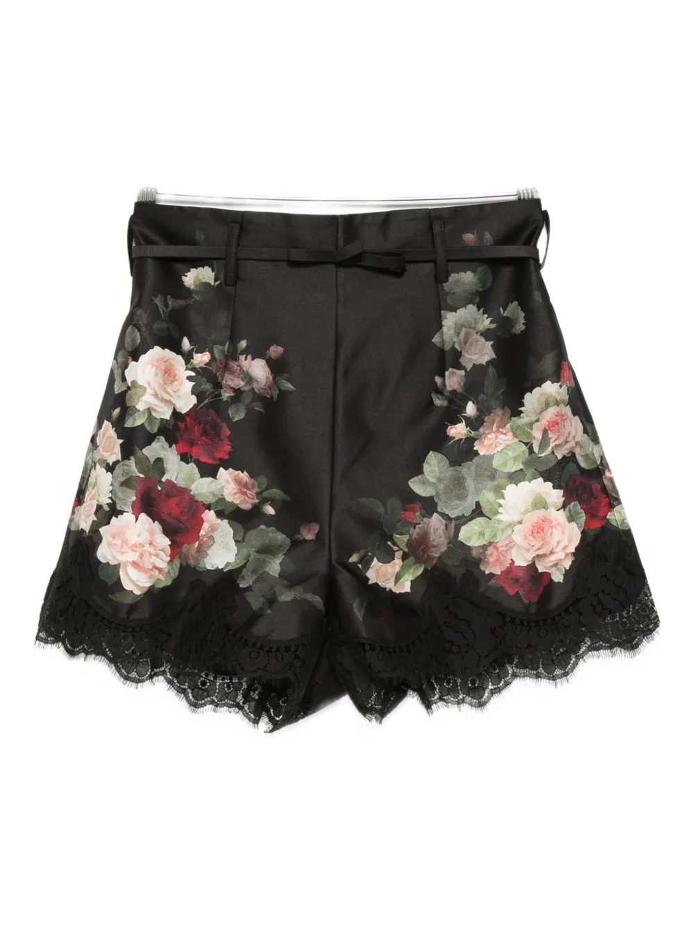 ZIMMERMANN Hypnotic floral-print shorts Zwart