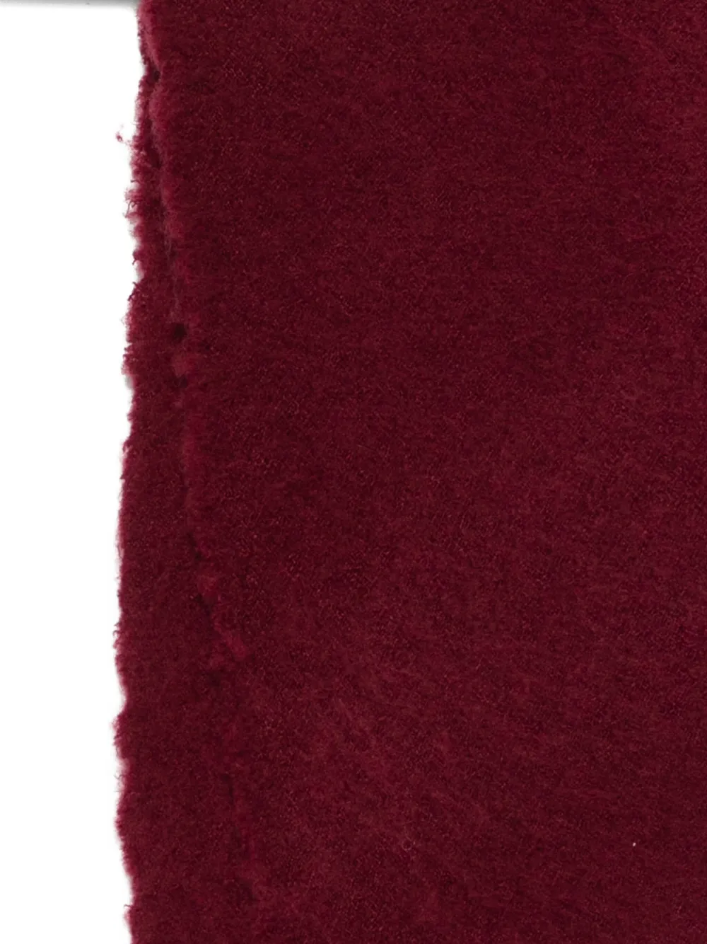 Faliero Sarti frayed-edge wool-cashmere blend scarf - Rood