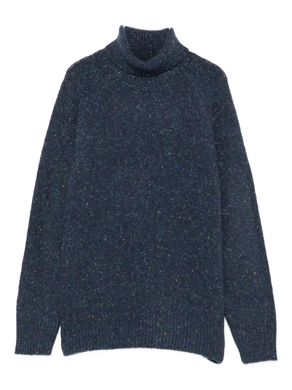 Beyou Long-sleeve Turtleneck Sweater In Blue