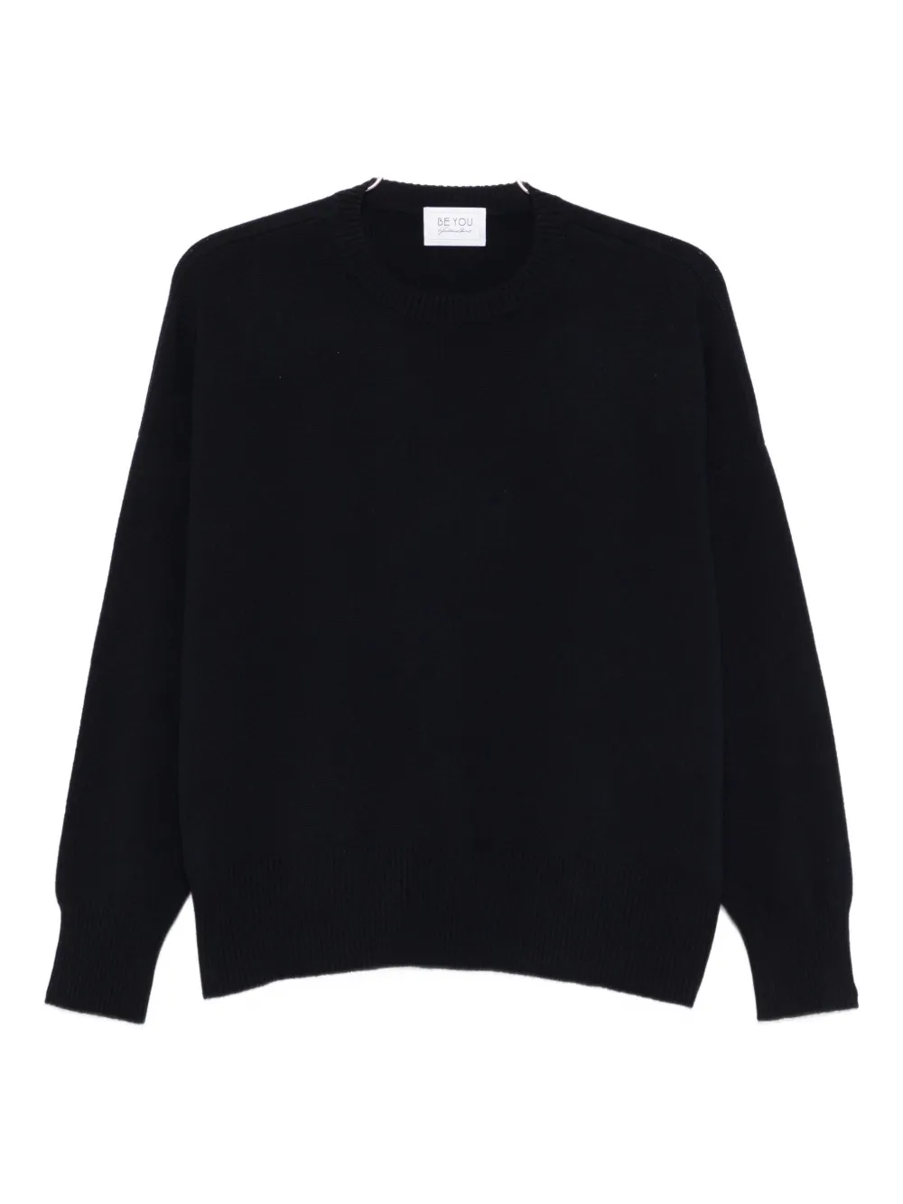 Beyou Crew-neck Cashmere Sweater In Black